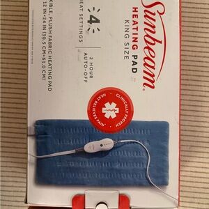 Sunbeam King Size Blue Heating Pad